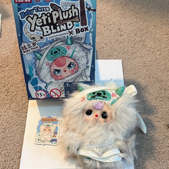 BabyThree Yeti Plush Blind Box Doll - SnowVeil Spirit - Picture 2 of 3